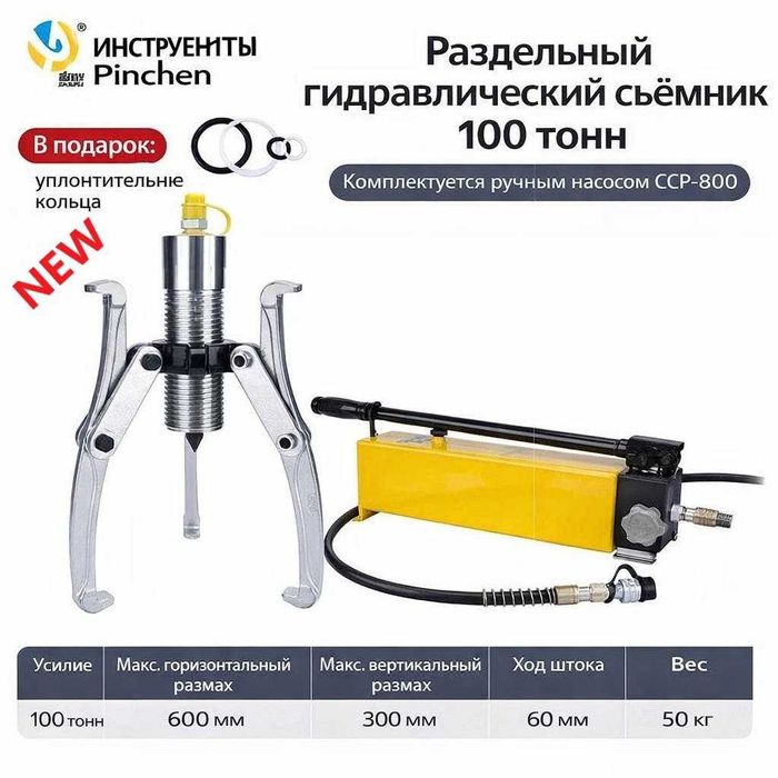 Гидравлические съемники с запасными частями