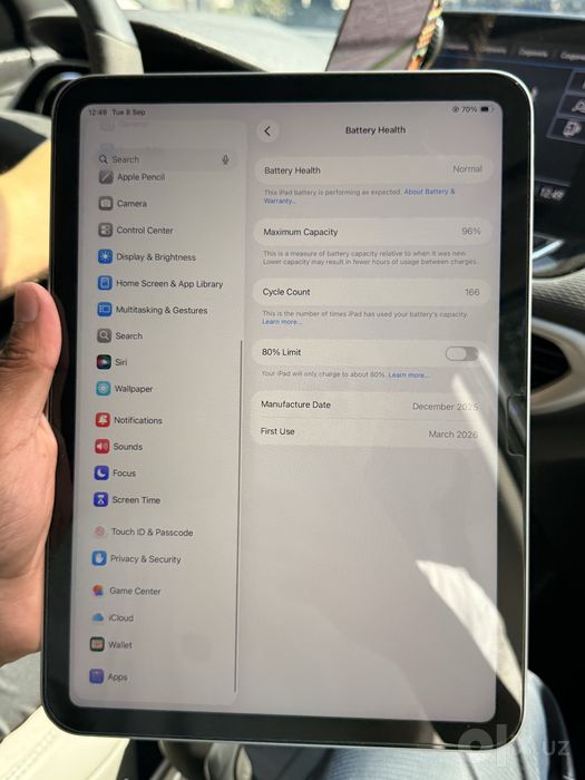 iPad A16 Silver (128gb) WiFi