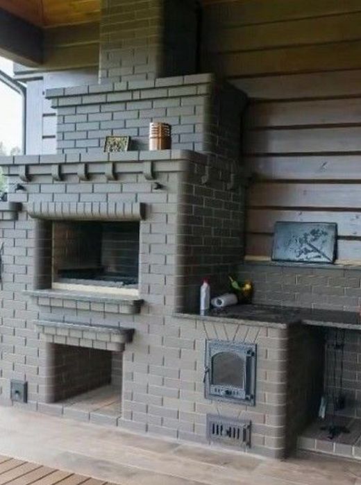 Комплекс мангал, печь казан