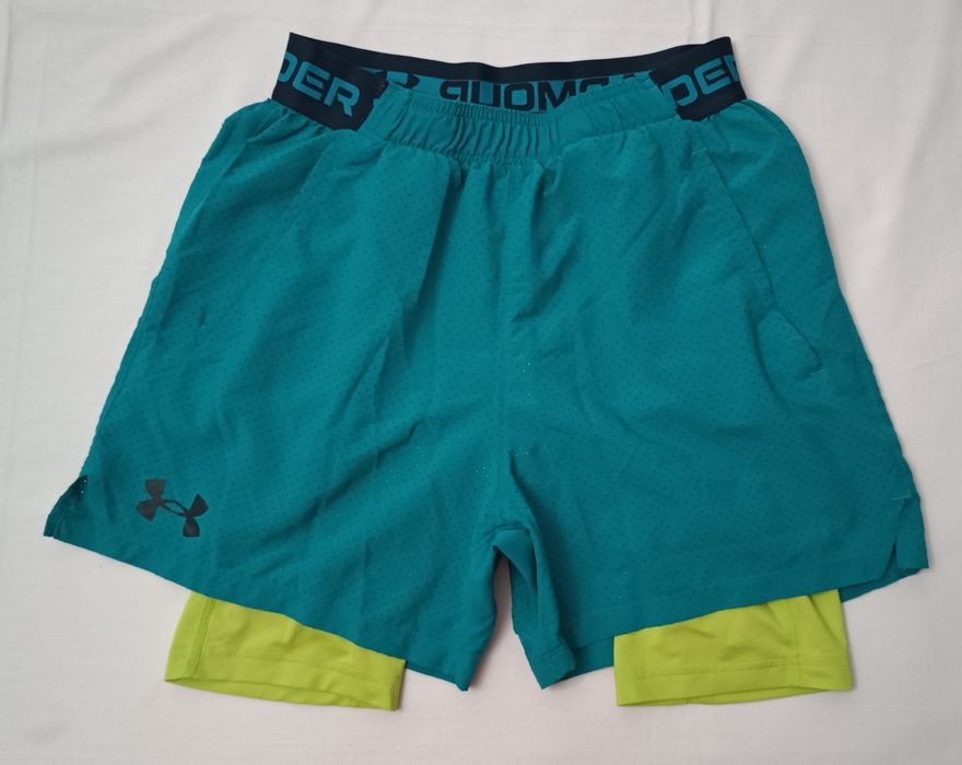 Under Armour UA 2in1 Shorts оригинални гащета с клин 2в1 S спорт фитнес шорти тренировки