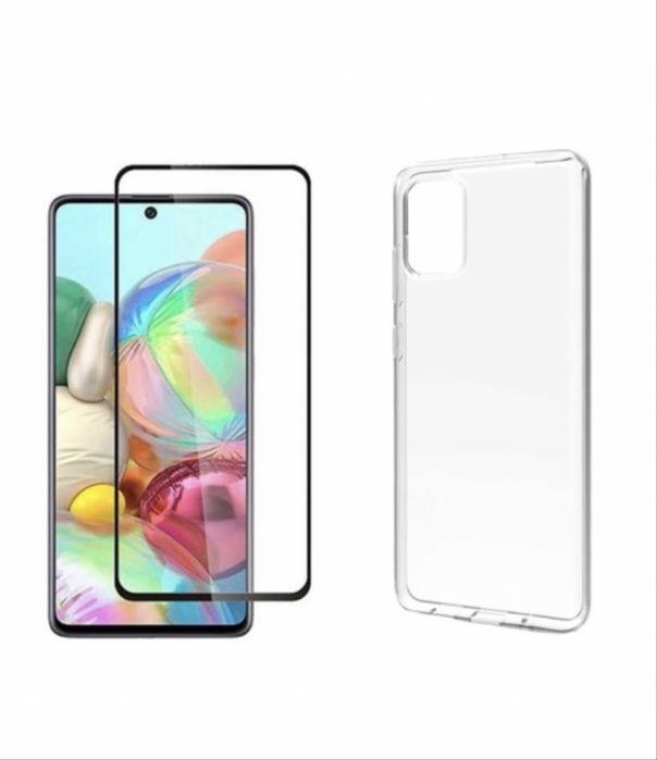 Husa Silicon Si Folie Sticla Glas Comp Samsung A51/A52/A53/A54/A55/A56