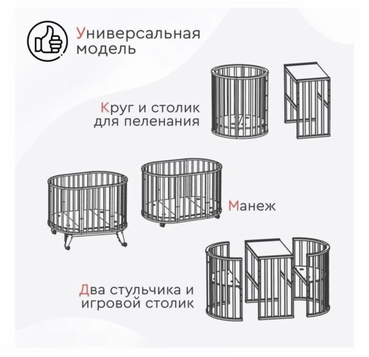 Детская кроватка в идеальном состоянии