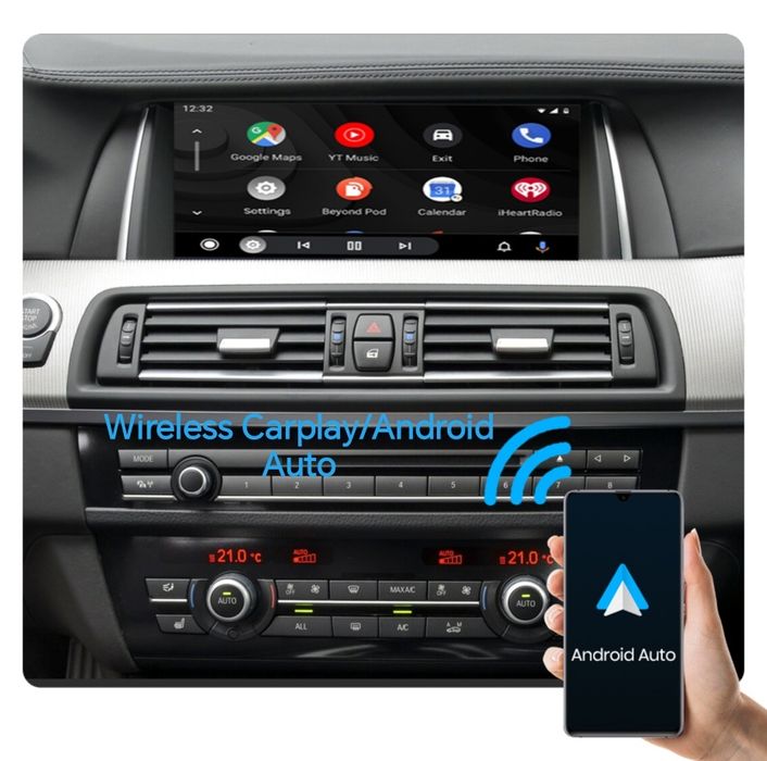 Kit wireless Carplay/Android pt BMW 3,5,7,X1,X3,X4,X5 CIC (2009-2014)