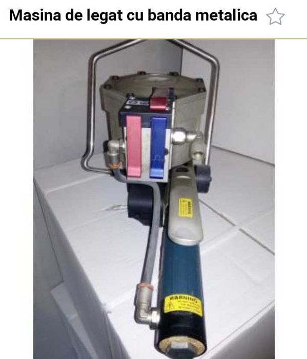 ST Inca  aparat  pneumatic reza ptr banda metalică de poansonat colete