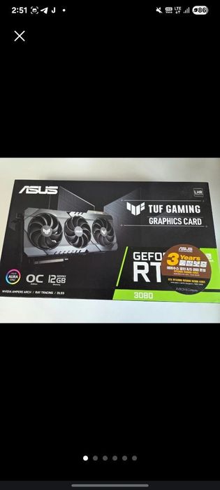 Asus tuf gaming Rtx 3080 12 gb