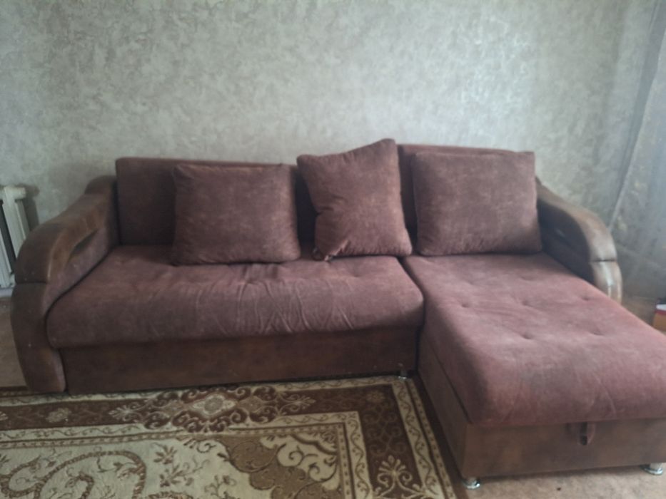 Продам диван с креслом  раздвижной с ящиком