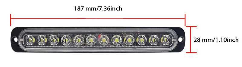 Блиц аварийна светлина с 12 диода