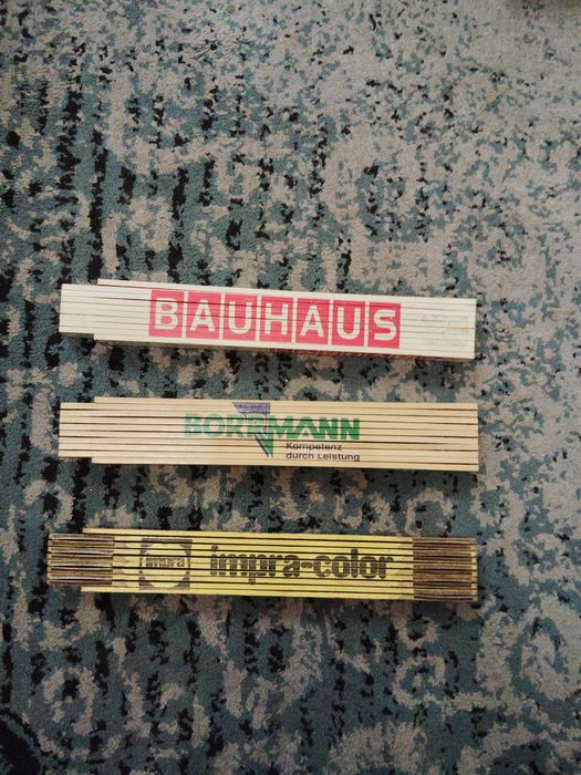 Metre pliabile din lemn de 2 m, promoționale ,cu logo de firmă .