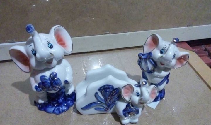 Сувениры слоны фарфоровые