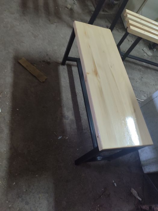 Скамейка со сплошной сидушкой 1,2 метра