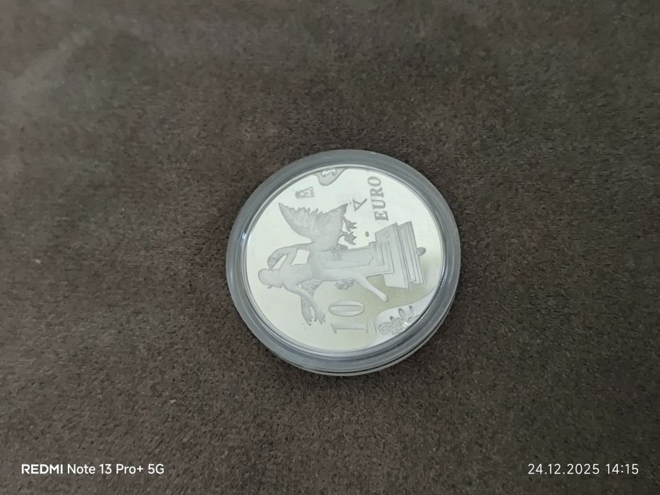 10 сребърни евро Салвадор Дали