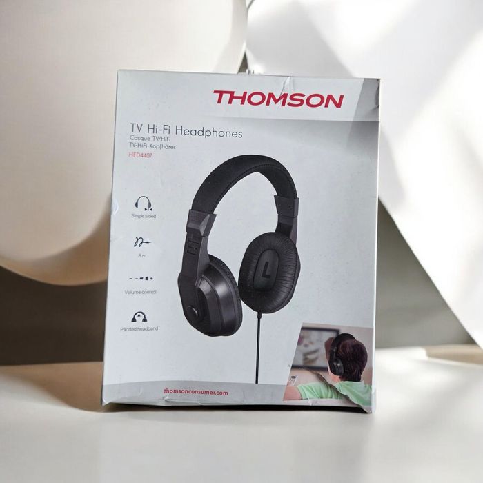 Casti TV Hi-Fi Over-Ear Thomson HED4407 - Noi, nefolosite (Cablu 8m)