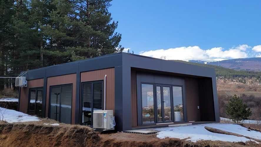 Casa Modulara si Garaje Auto din structura metalica si panou sandwich