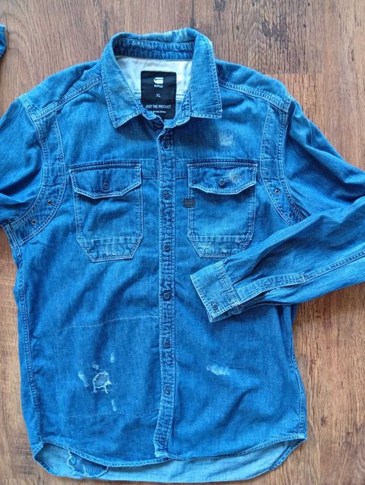 g-star wolker shirt - страхотна мъжка риза ХЛ
