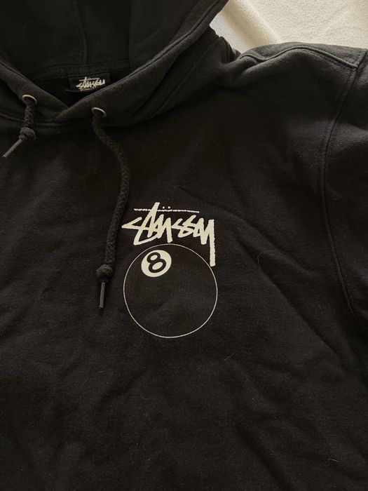 Stussy Black Hoodie 8Ball