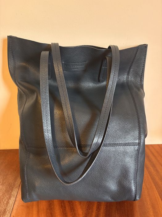 Geanta dama, bleumarin,  piele naturala