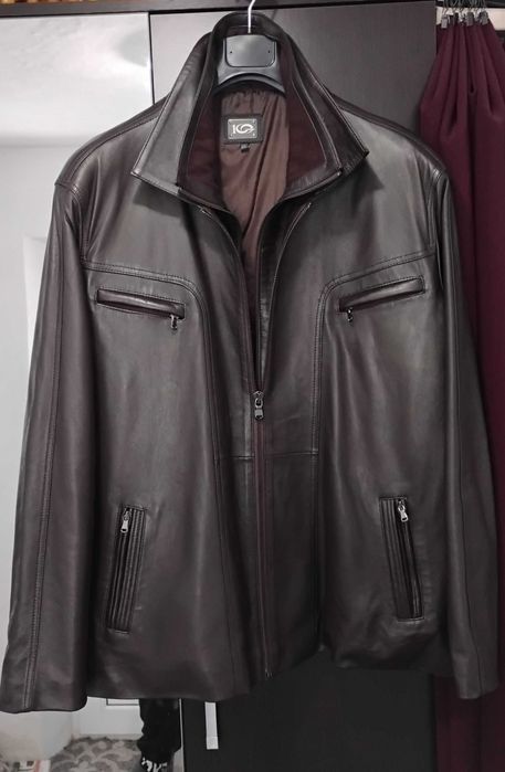 Vând geacă piele naturală bărbați