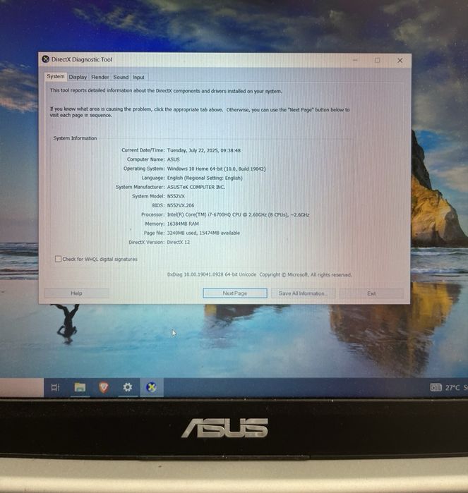 Laptop Asus i7 de vanzare