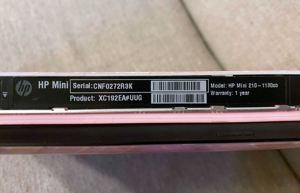 Laptop HP Mini 210-1130sb - fara baterie si incarcator - nu porneste