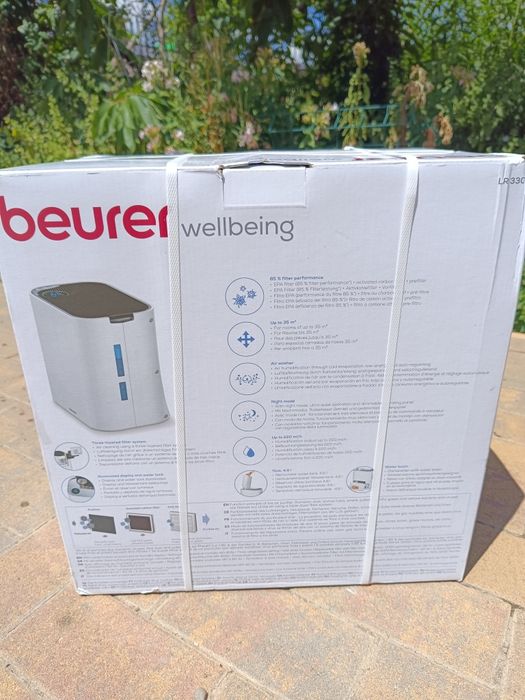 Purificator de aer, Beurer, LR 330, 2 in 1: purificare si umidificare (nou, sigilat)