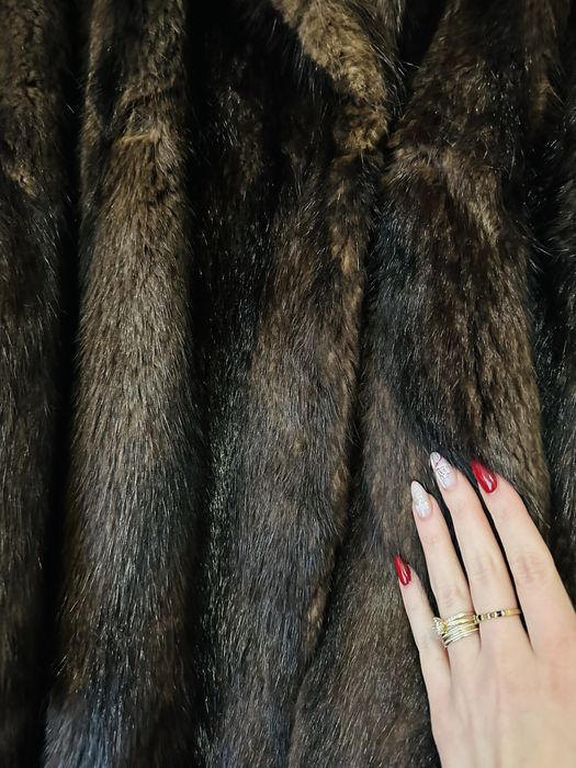 Haină superbă blană naturală Nutrie