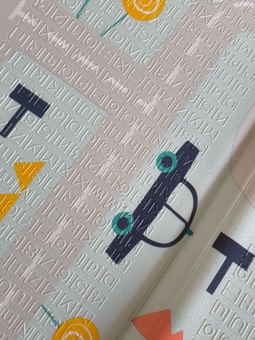 Детско килимче за пълзене и игра от термоизолираща пяна 180 х 200 х