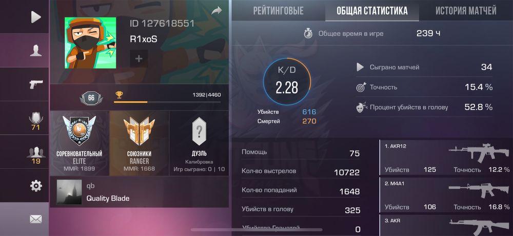 Продаю 2 аккаунта в стандофф2