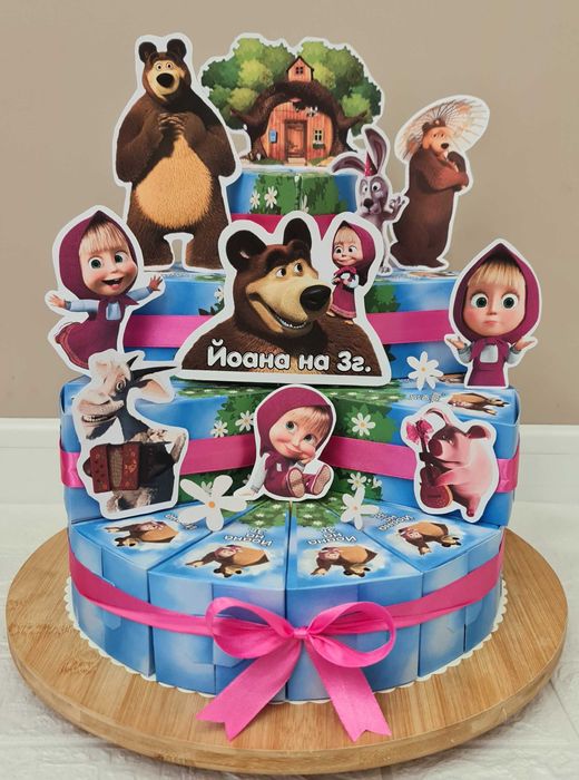 Картонена/хартиена торта с  пълнеж