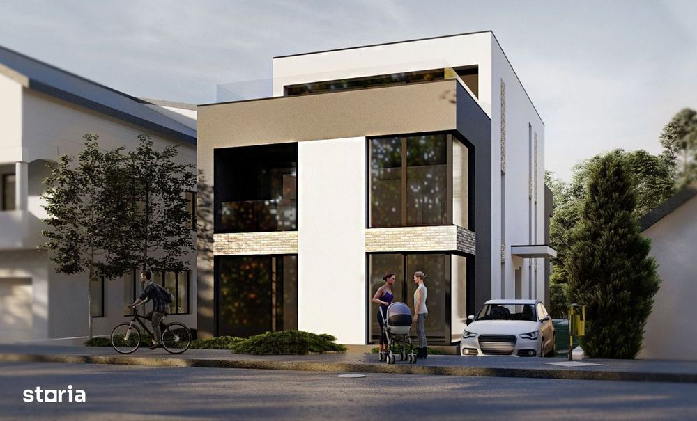 Apartament 4 camere 121 mp + 150 mp gradina, imobil tip vila, Marasti