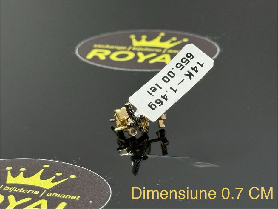 Bijuteria ROYAL : Cercei AUR 14K / 1.46 GR