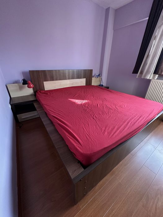 Pat plus 2 noptiere , 180 pe 200 lungime