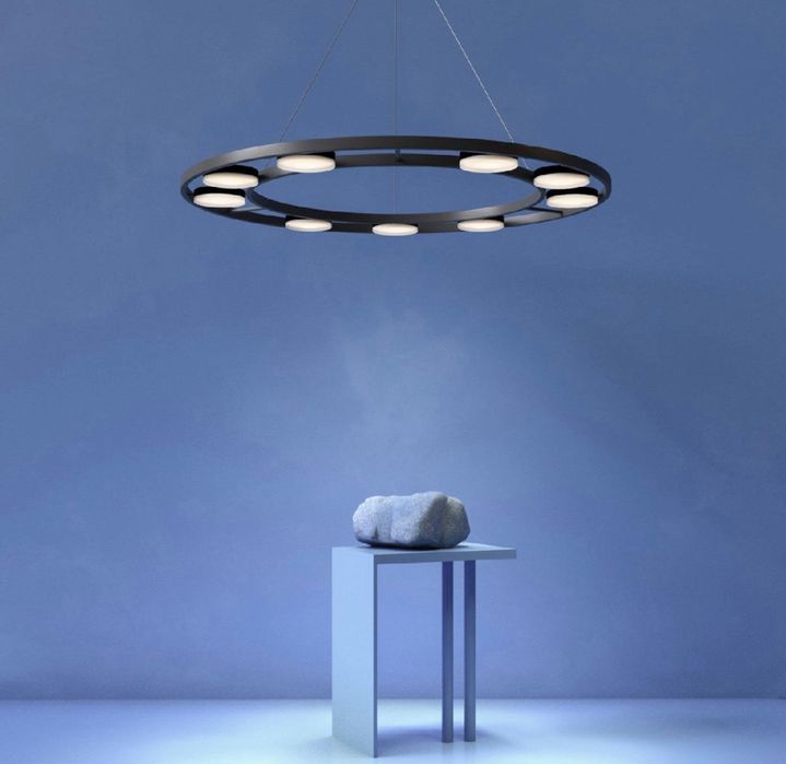 Lustra moderna rotunda neagra Fad  brand Maytoni