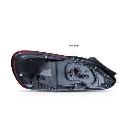 Диодни стопове за VW SCIROCCO от 2009-2014 с бягащ мигач - червени
