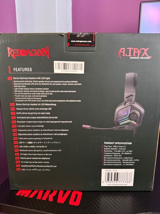 Gaming слушалки Redragon