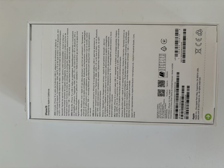 Iphone 15 Pink 128 GB