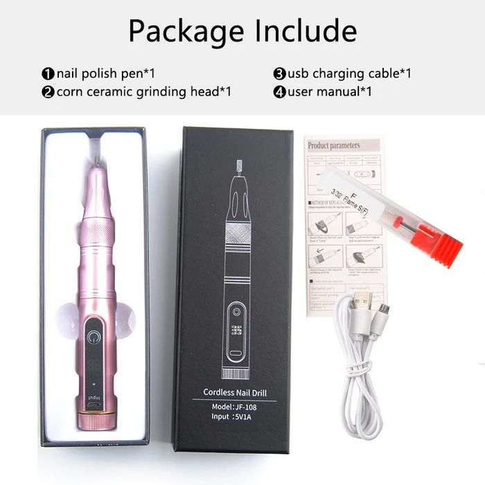 Безжична електрическа пила за нокти Cordless Nail Drill