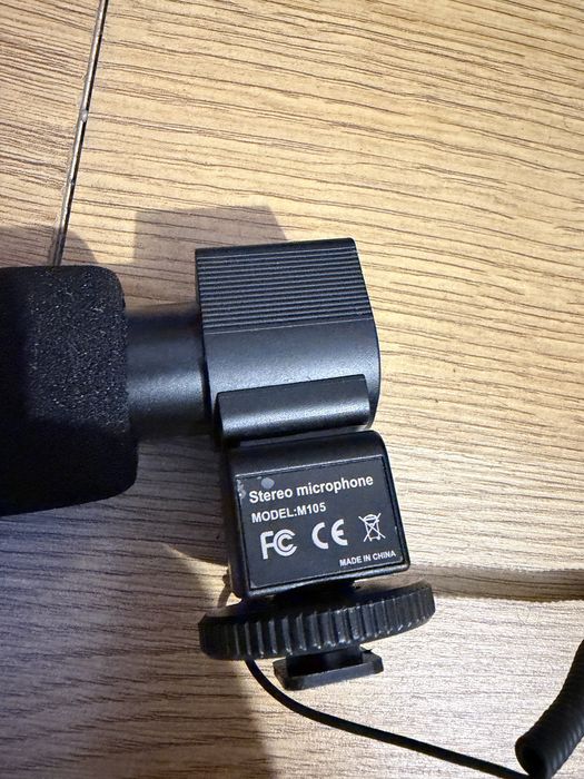 Microfon Stereo DSLR / Foto-Video MIC-108 (+20dB Gain, Filet 1/4" & Cold-Shoe)