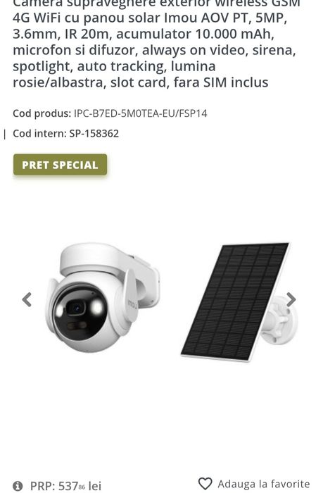 Camere supraveghere cu montaj