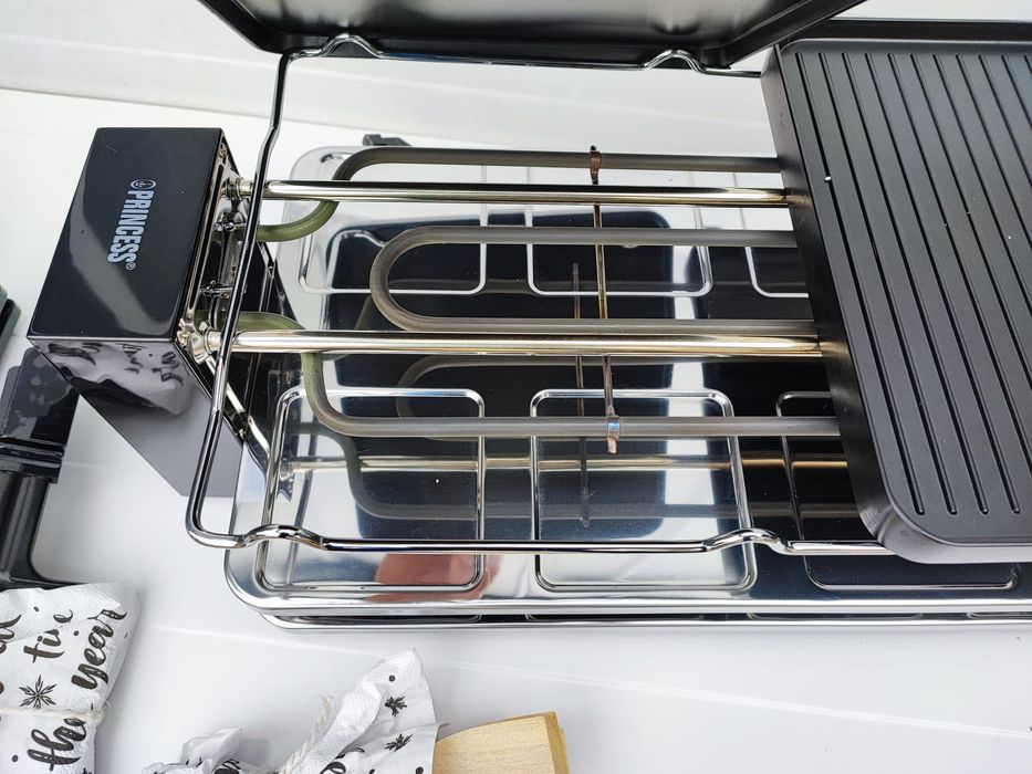 Gratar raclette Princess Piano Black 162925, 1200 W, 8 persoane