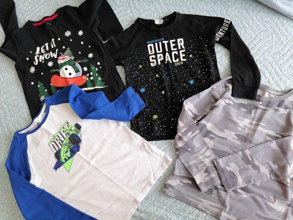 Лот блузи 122,128 за момче