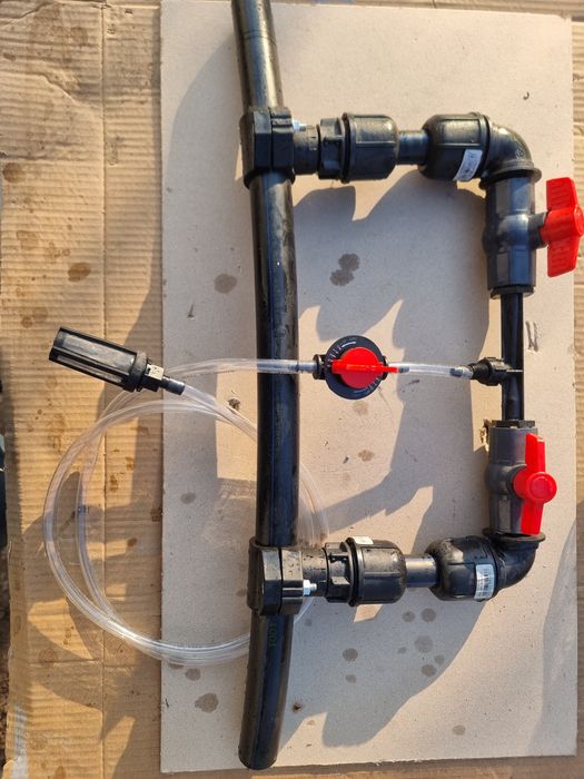 Injector Venturi Ventury 3/4 pentru fertilizanţi prin fert-irigare pentru coloana de irigatie