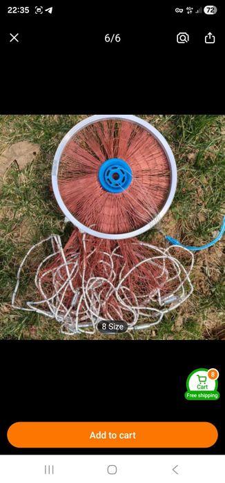 Baliq uchun to'r nakitka