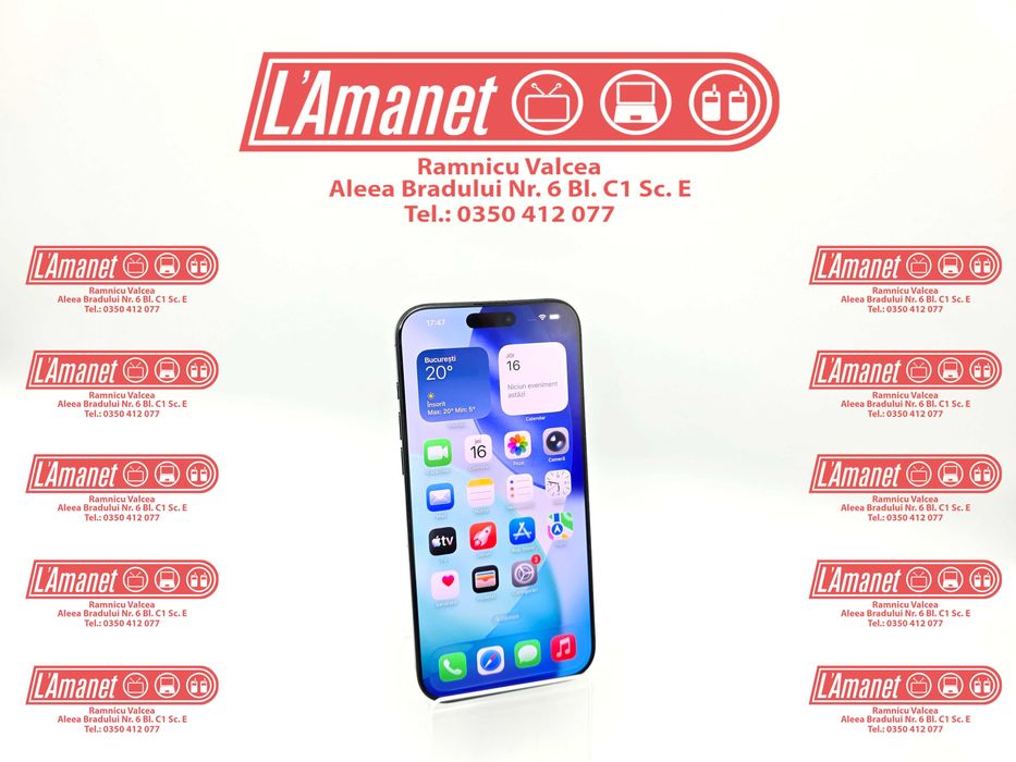 iPhone 16 Pro Max 256 Gb Black Titanium Neverlocked 90% Sanatate Baterie