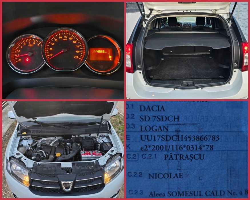 Dacia Logan Mcv 115000km 2015, 1.5dci