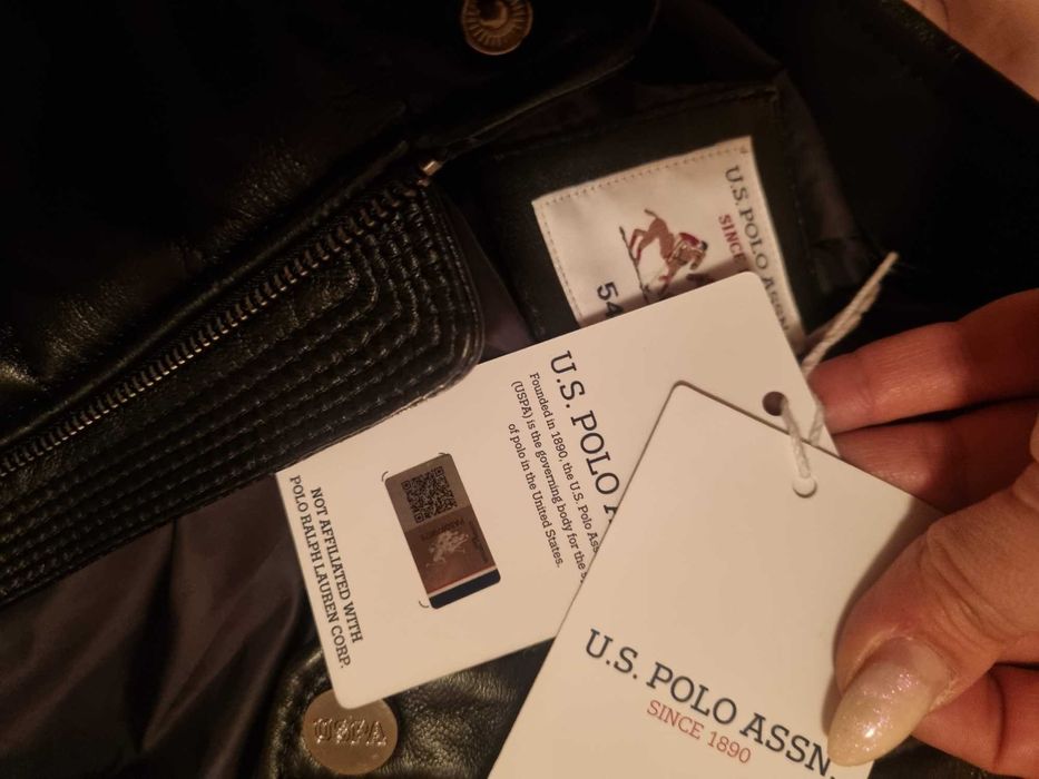 U.S.Polo мъжко яке естествена кожа