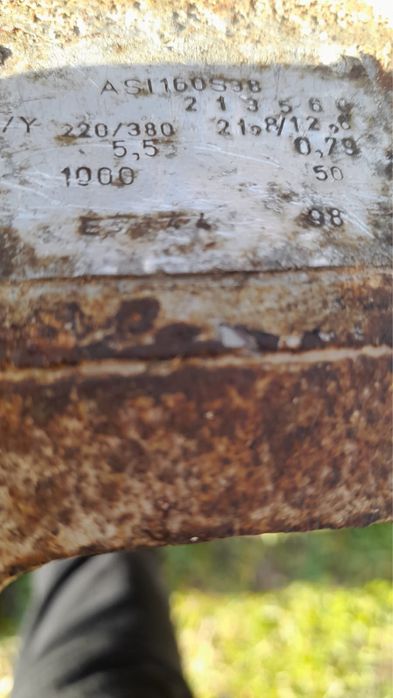 Vand  Motor trifazic 5,5 kw ,