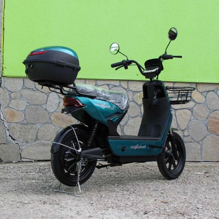 Двуместен електрически скутер с педали AK-Z6, 750W, 48V, N1, Green