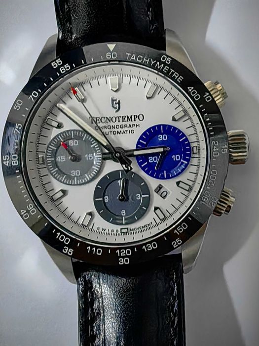 ceas automatic,barbatesc,mecanism elvetian,cu cronometru