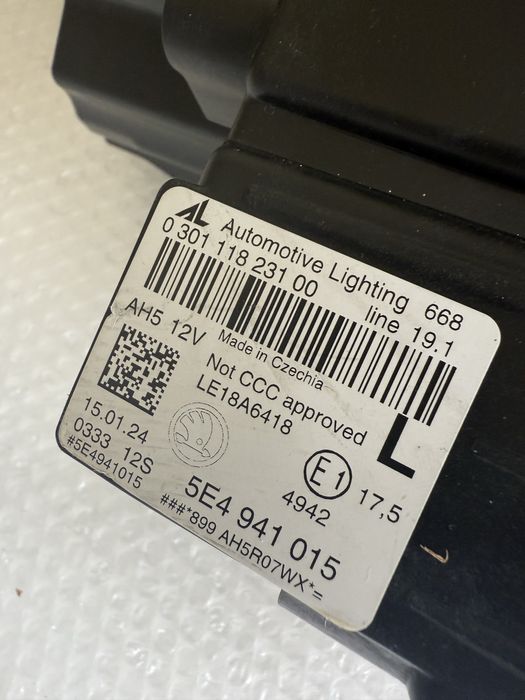 Фар ляв Skoda Octavia 4 Full LED Crystal Lighting Октавия 4