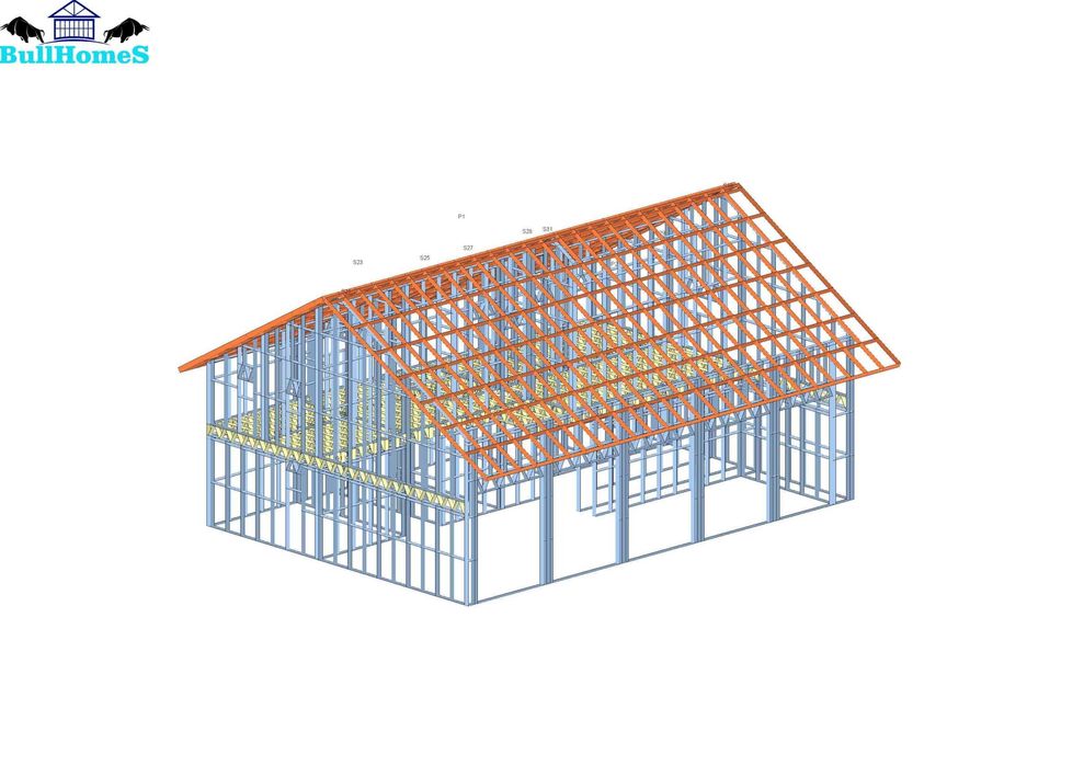 Къща,Бунгало,Преместваема къща,Сглобяеми къщи,Модулни,Жилищни-208м²